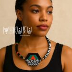 beaded necklace with bracelet