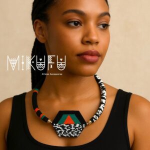 beaded necklace with bracelet