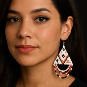 large seed bead earrings