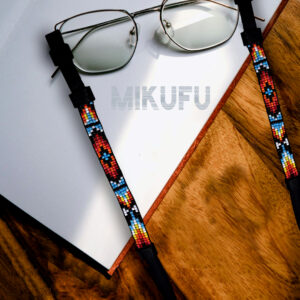 introducing egypt's first innovative eyeglass chains,unisex,handmade with premium beads and genuine leather
